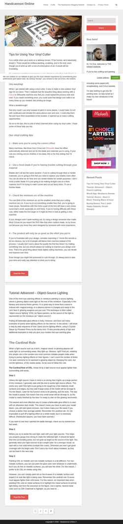 Screenshot handcannononline.com