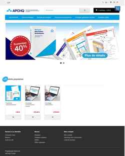 Screenshot boutique.apchq.com