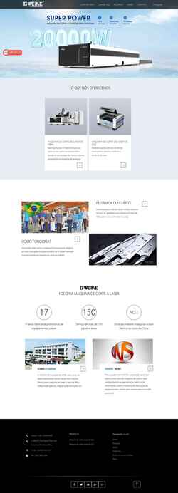 Screenshot pt.gwklaser.com