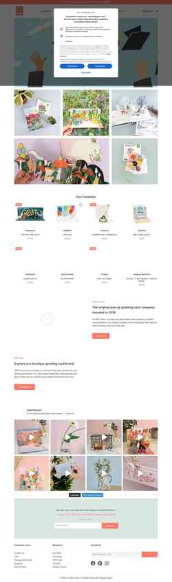 Screenshot upwithpaper.com