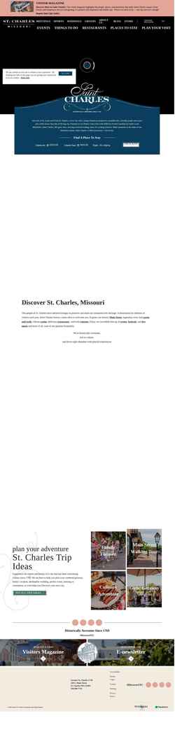 Екранна снимка www.discoverstcharles.com