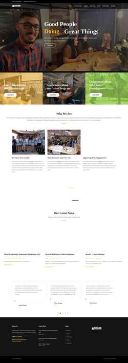Screenshot www.chasefoundation.com