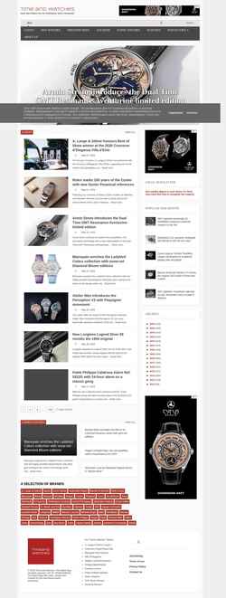 Captură de ecran www.timeandwatches.com