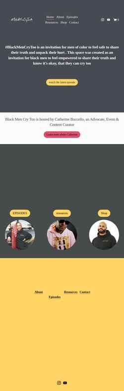 Screenshot www.blackmencrytoo.com