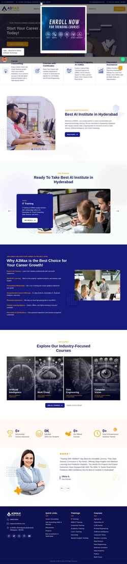 Screenshot www.a3max.com