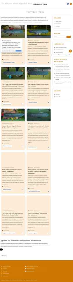 Screenshot nanored.org.mx