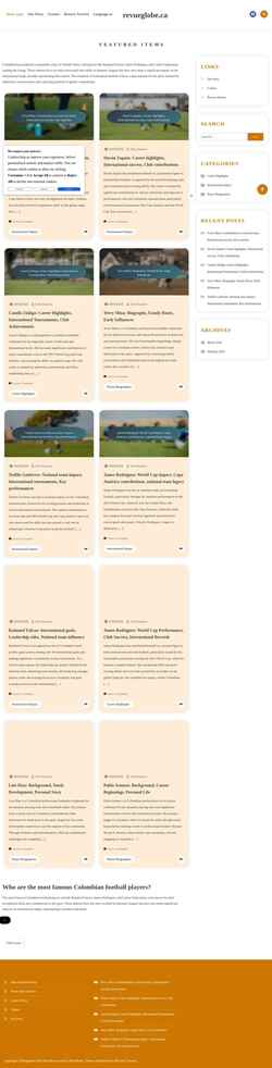 Screenshot revueglobe.ca