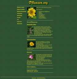Screenshot pflanzen.org