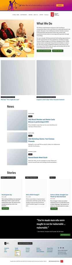 Screenshot writersguildinitiative.org