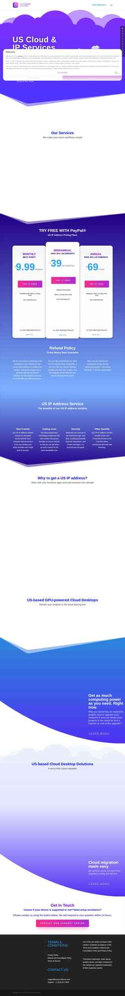 Screenshot usa-ip-address.com
