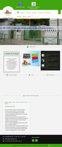 Screenshot www.ecoleelfaouz.com