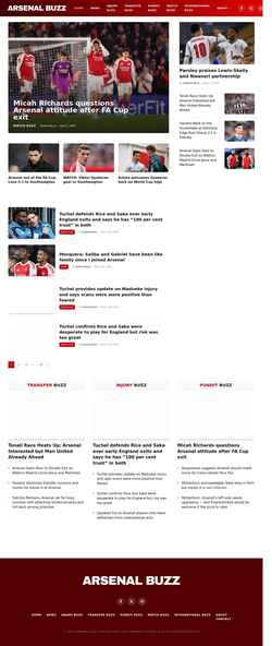 Screenshot arsenalbuzz.com