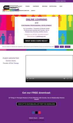 Screenshot pinktherapy.org
