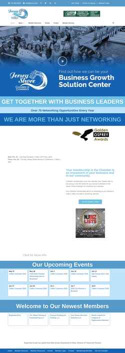 Screenshot jerseyshorechambernj.com