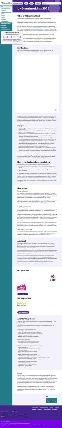 Screenshot www.ukgrantmaking.org
