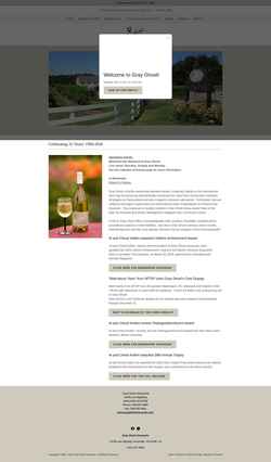 Screenshot grayghostvineyards.com