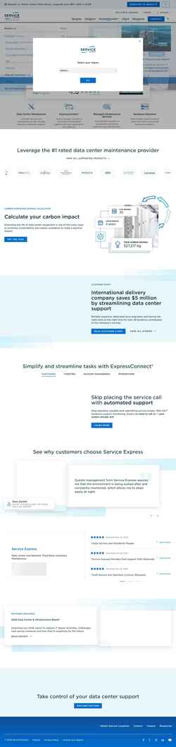 Screenshot serviceexpress.com