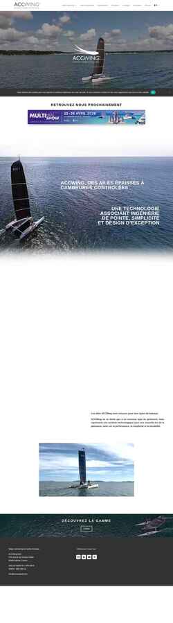 Screenshot www.accwingsail.com