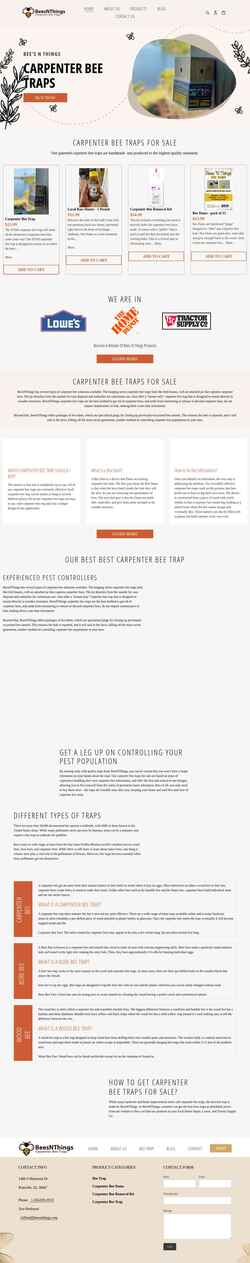 Screenshot beesnthings.com