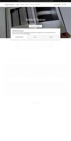 Screenshot subject-spaces.com