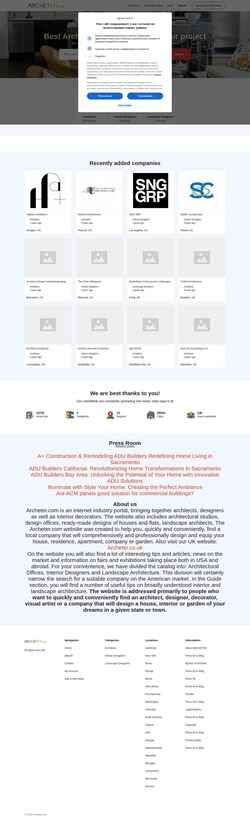 Screenshot archeter.com