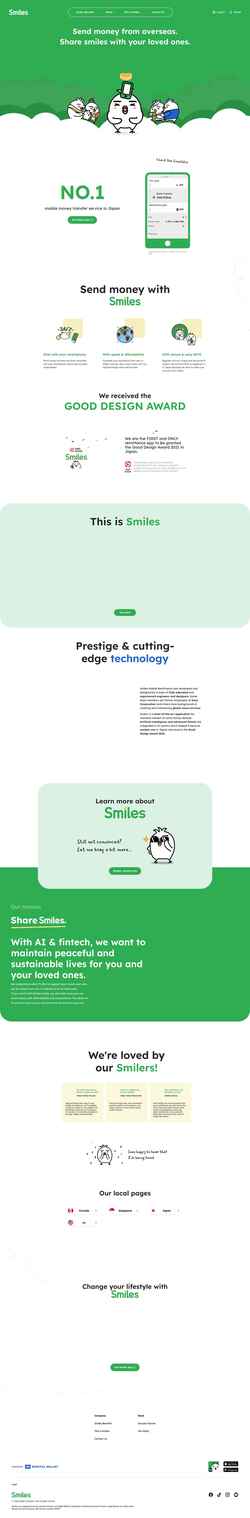 Schermata www.smileswallet.com