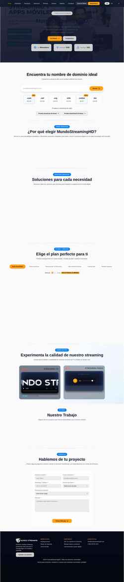 Screenshot mundostreaminghd.com