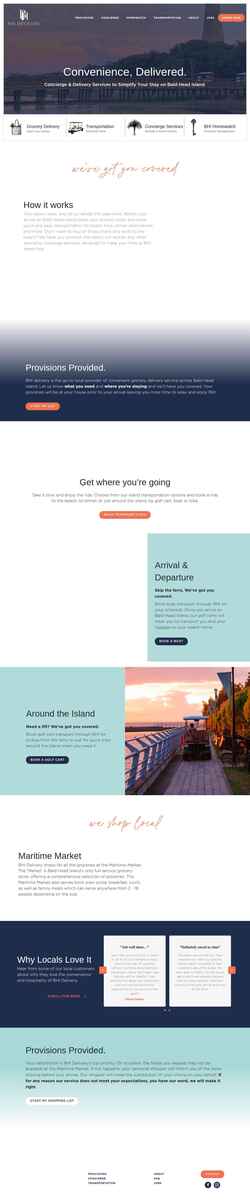 Screenshot bhidelivery.com