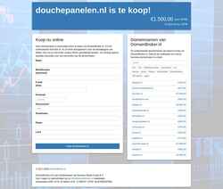 Screenshot douchepanelen.nl