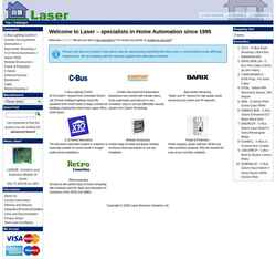 Posnetek zaslona www.laser.com