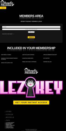 Screenshot members.benefitmonkey.com