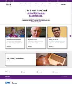 Screenshot www.1in6.uk