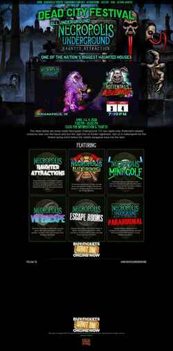 Screenshot www.necropolisunderground.com