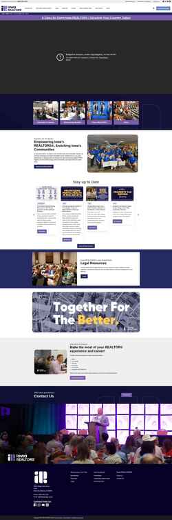 Snímek obrazovky iowarealtors.com