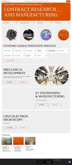 Screenshot www.alphanano.tech