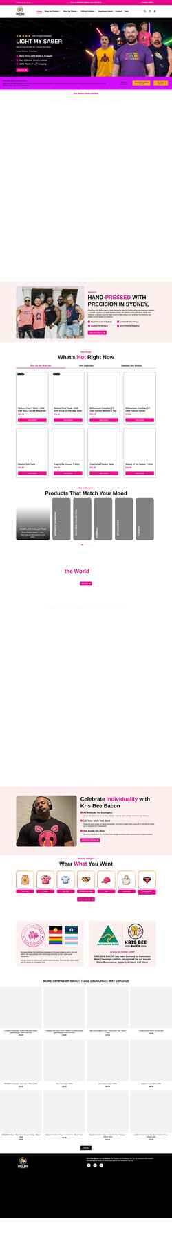 Screenshot www.krisbeebacon.com