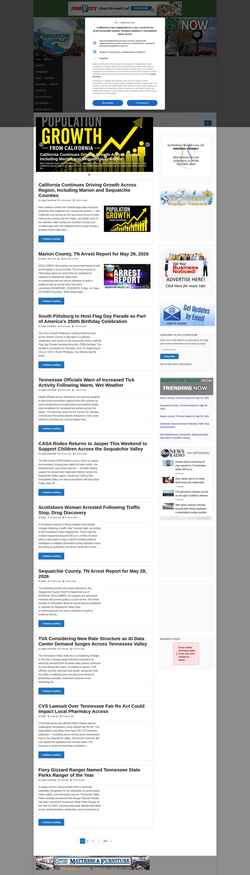 Screenshot svalleynow.com