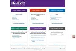 Snímek obrazovky libguides.montgomerycollege.edu