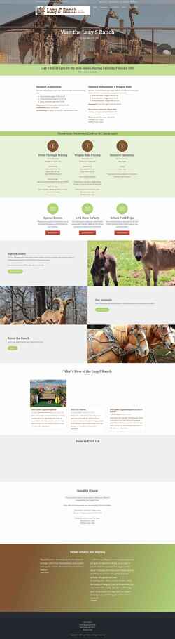 Скриншот thelazy5ranch.com
