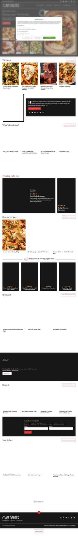 截屏 cafedelites.com