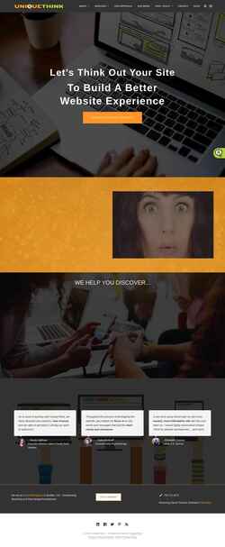Screenshot uniquethink.com