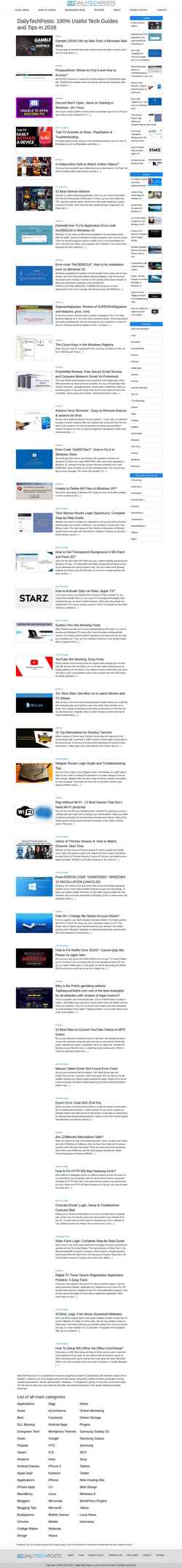 Screenshot dailytechposts.com