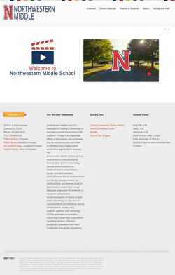 Screenshot northwesternmiddle.org