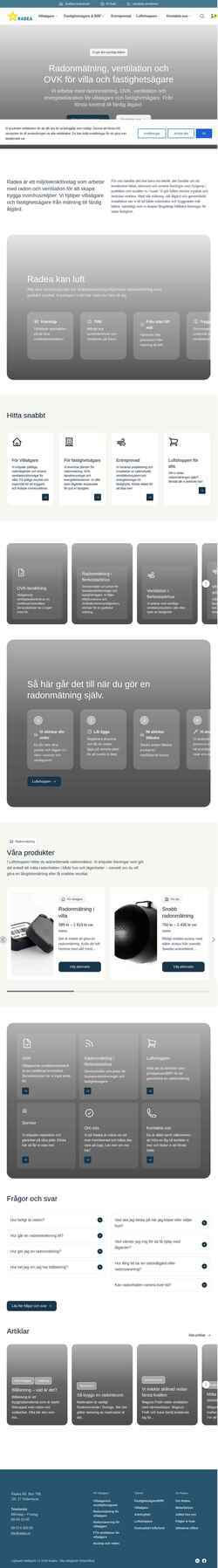 Screenshot radea.se