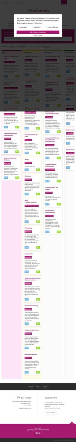 Screenshot ideenfix.vivea-hotels.com