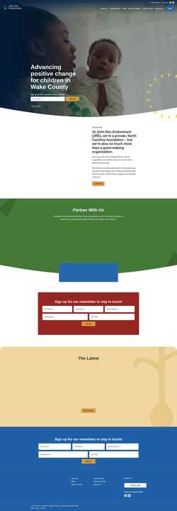 Screenshot www.johnrexendowment.org
