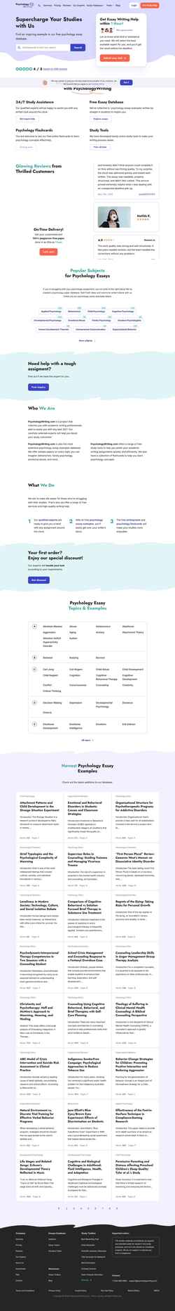 Captura de pantalla psychologywriting.com