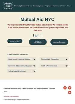 Screenshot mutualaid.nyc