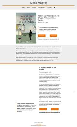 Screenshot mariamalonebooks.com