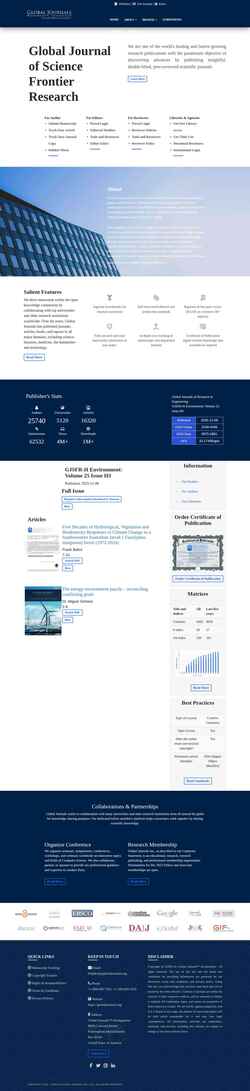 Screenshot journalofscience.org